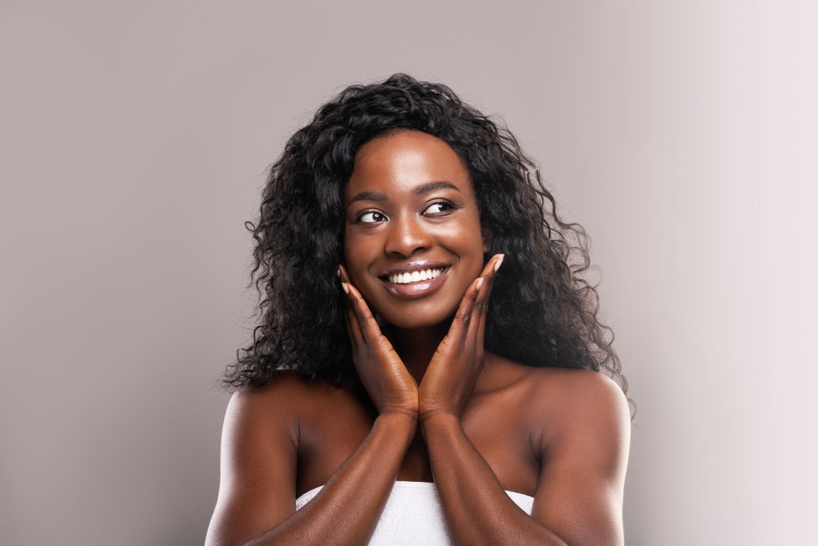 woman with smooth skin after botox treatment